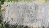 Margaret Button grave headstone