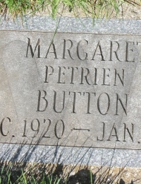 Margaret Button grave headstone