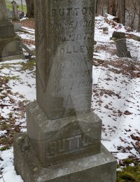 Alonzo Button grave marker